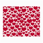 Hearts Valentine Pattern Seamless Small Glasses Cloth