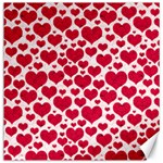 Hearts Valentine Pattern Seamless Canvas 12  x 12 