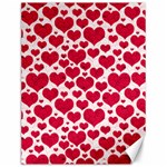 Hearts Valentine Pattern Seamless Canvas 12  x 16 