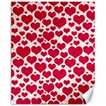 Hearts Valentine Pattern Seamless Canvas 16  x 20 