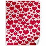 Hearts Valentine Pattern Seamless Canvas 18  x 24 