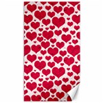 Hearts Valentine Pattern Seamless Canvas 40  x 72 