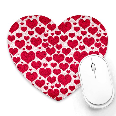 Hearts Valentine Pattern Seamless Heart Mousepad from ArtsNow.com Front