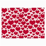 Hearts Valentine Pattern Seamless Large Glasses Cloth