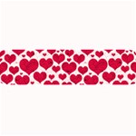 Hearts Valentine Pattern Seamless Large Bar Mat