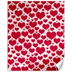 Hearts Valentine Pattern Seamless Canvas 11  x 14 