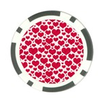 Hearts Valentine Pattern Seamless Poker Chip Card Guard