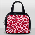 Hearts Valentine Pattern Seamless Classic Handbag (One Side)