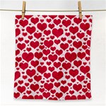 Hearts Valentine Pattern Seamless Face Towel