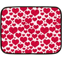 Hearts Valentine Pattern Seamless Two Sides Fleece Blanket (Mini) from ArtsNow.com 35 x27  Blanket Front