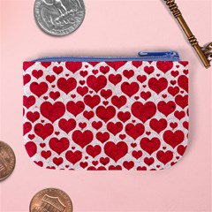 Hearts Valentine Pattern Seamless Mini Coin Purse from ArtsNow.com Back