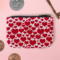 Hearts Valentine Pattern Seamless Mini Coin Purse from ArtsNow.com Back