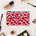 Hearts Valentine Pattern Seamless Cosmetic Bag (Small)