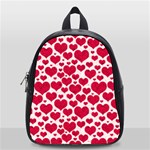 Hearts Valentine Pattern Seamless School Bag (Small)