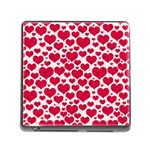 Hearts Valentine Pattern Seamless Memory Card Reader (Square 5 Slot)