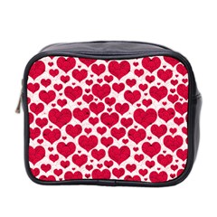 Hearts Valentine Pattern Seamless Mini Toiletries Bag (Two Sides) from ArtsNow.com Front