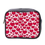 Hearts Valentine Pattern Seamless Mini Toiletries Bag (Two Sides)