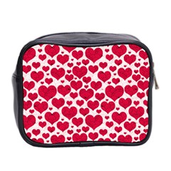 Hearts Valentine Pattern Seamless Mini Toiletries Bag (Two Sides) from ArtsNow.com Back