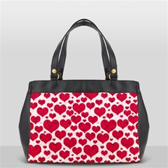 Hearts Valentine Pattern Seamless Oversize Office Handbag (2 Sides) from ArtsNow.com Front