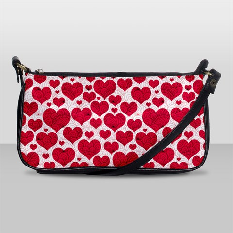 Hearts Valentine Pattern Seamless Shoulder Clutch Bag from ArtsNow.com Front