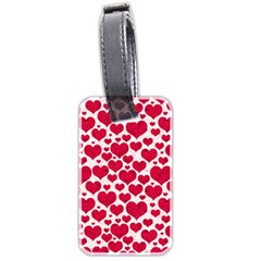 Hearts Valentine Pattern Seamless Luggage Tag (two sides) from ArtsNow.com Front