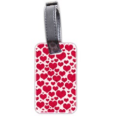 Hearts Valentine Pattern Seamless Luggage Tag (two sides) from ArtsNow.com Back