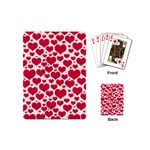 Hearts Valentine Pattern Seamless Playing Cards Single Design (Mini)