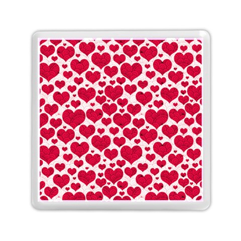 Hearts Valentine Pattern Seamless Memory Card Reader (Square) from ArtsNow.com Front