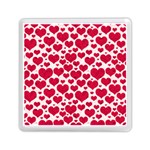 Hearts Valentine Pattern Seamless Memory Card Reader (Square)