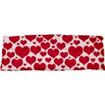 Hearts Valentine Pattern Seamless 17 x47  Body Pillow Case Dakimakura (Two Sides)