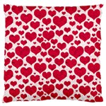 Hearts Valentine Pattern Seamless Large Cushion Case (One Side)