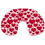 Hearts Valentine Pattern Seamless Travel Neck Pillow