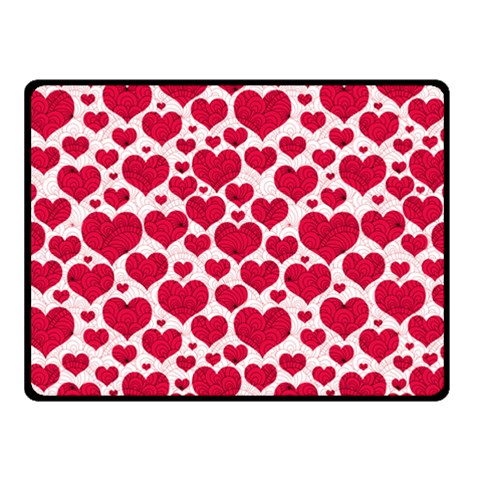 Hearts Valentine Pattern Seamless Two Sides Fleece Blanket (Small) from ArtsNow.com 45 x34  Blanket Front