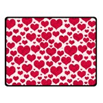 Hearts Valentine Pattern Seamless Two Sides Fleece Blanket (Small)