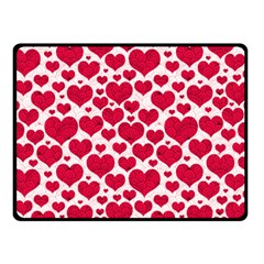 Hearts Valentine Pattern Seamless Two Sides Fleece Blanket (Small) from ArtsNow.com 45 x34  Blanket Back