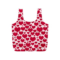 Hearts Valentine Pattern Seamless Full Print Recycle Bag (S) from ArtsNow.com Front