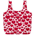 Hearts Valentine Pattern Seamless Full Print Recycle Bag (XL)