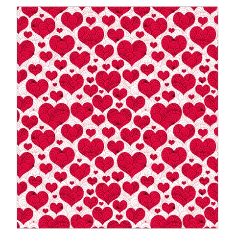 Hearts Valentine Pattern Seamless Drawstring Pouch (Large) from ArtsNow.com Front