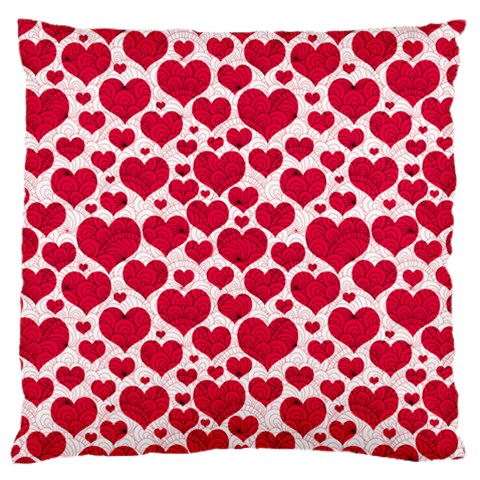 Hearts Valentine Pattern Seamless Standard Premium Plush Fleece Cushion Case (Two Sides) from ArtsNow.com Front