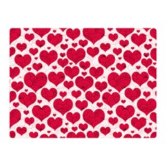 Hearts Valentine Pattern Seamless Two Sides Premium Plush Fleece Blanket (Mini) from ArtsNow.com 35 x27  Blanket Front