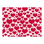 Hearts Valentine Pattern Seamless Two Sides Premium Plush Fleece Blanket (Mini)