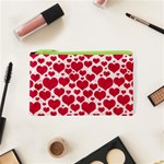 Hearts Valentine Pattern Seamless Cosmetic Bag (XS)