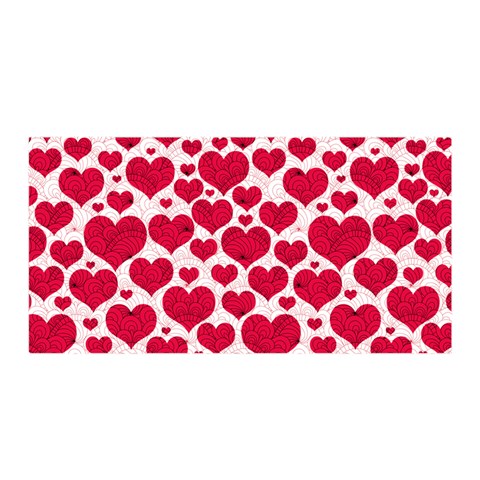 Hearts Valentine Pattern Seamless Satin Wrap 35  x 70  from ArtsNow.com Front