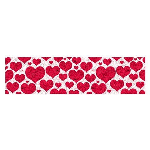 Hearts Valentine Pattern Seamless Oblong Satin Scarf (16  x 60 ) from ArtsNow.com Front