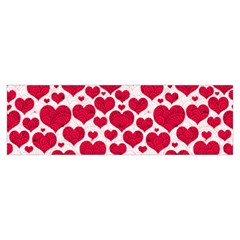 Hearts Valentine Pattern Seamless Toiletries Pouch from ArtsNow.com Hand Strap