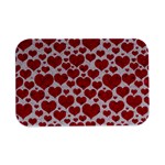 Hearts Valentine Pattern Seamless Open Lid Metal Box (Silver)  