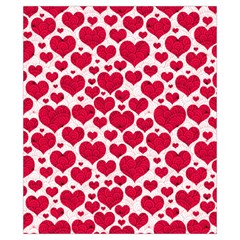 Hearts Valentine Pattern Seamless Drawstring Pouch (XS) from ArtsNow.com Front