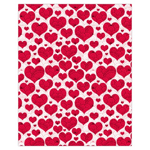 Hearts Valentine Pattern Seamless Drawstring Pouch (XL) from ArtsNow.com Front