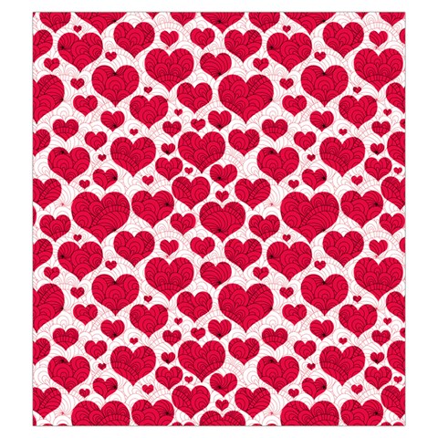 Hearts Valentine Pattern Seamless Drawstring Pouch (2XL) from ArtsNow.com Front