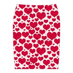 Hearts Valentine Pattern Seamless Midi Wrap Pencil Skirt from ArtsNow.com Back